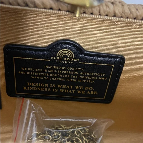 Kurt Geiger Kensington Clutch/Crossbody Woven Bag NWT - Picture 9 of 15